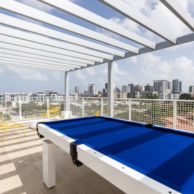 Roof Top Deck Roof Top Patio with billiards